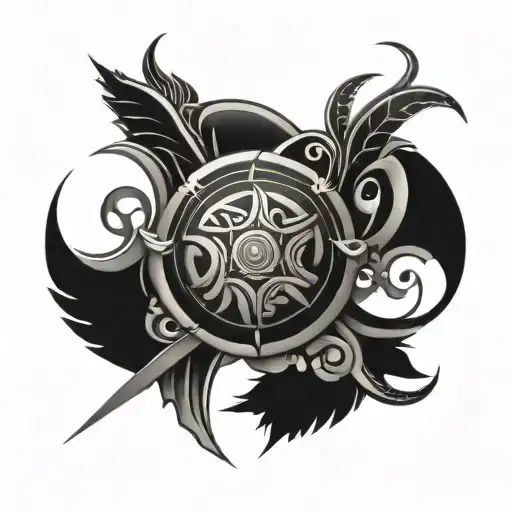 dovdardob lithuanian tribal tattoo design idea