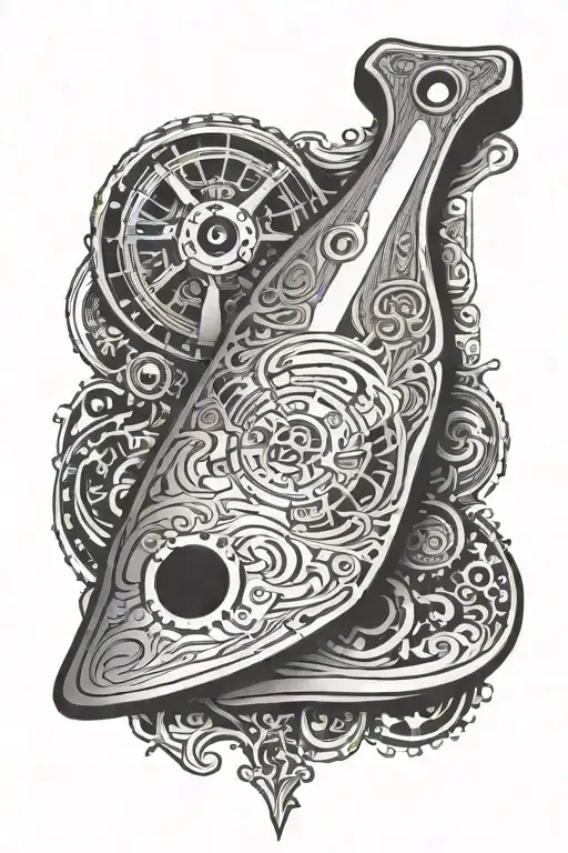 woodworking handplane electronics tattoo design idea