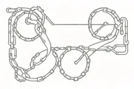 infinity bike chain transforming tattoo design idea