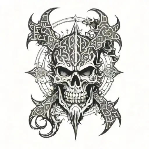khorne god tattoo design idea