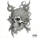 khorne god tattoo design idea