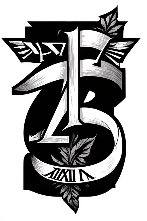 1975 Roman Numerals tattoo design idea