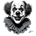 Clown tattoo design idea