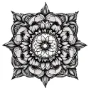 Gothic Mandala back tattoo design idea