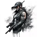 Cyberpunk 2077 tattoo design idea