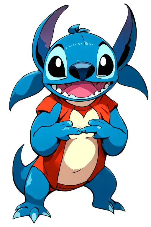 Stech from the cartoon Lilo and Stich should be cool tattoo design idea