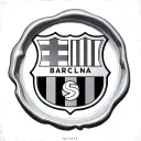 Barcelona logo wax seal tattoo design idea