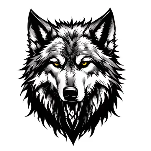Witcher Wolf Tattoo tattoo design idea