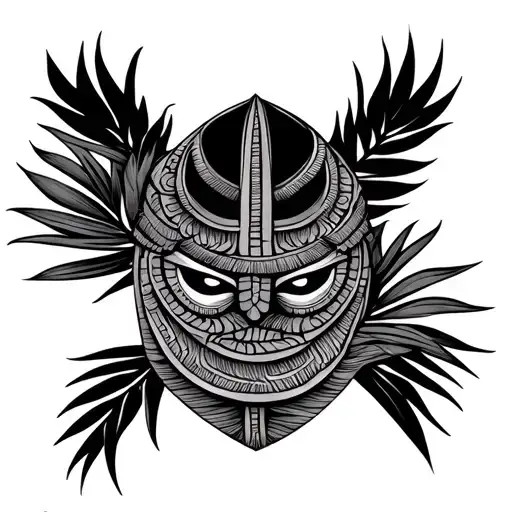 Kapa cloth from samoa, tattoo design to throat and chest for men tattoo design idea