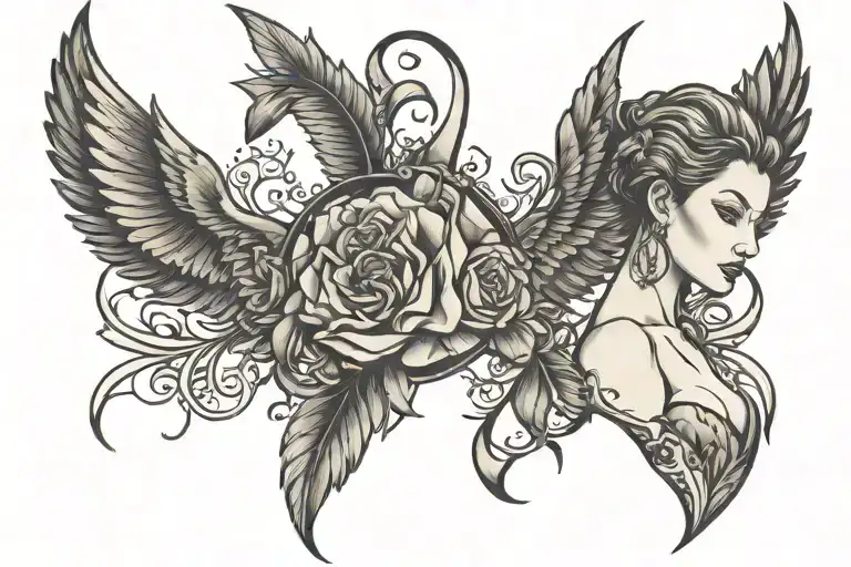 Femdom tattoo design idea