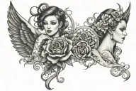 Femdom tattoo design idea