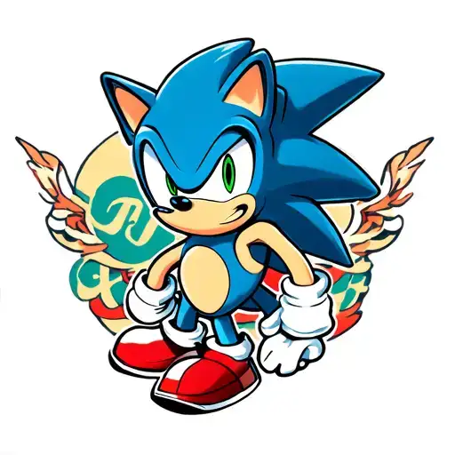 sonic the hedgehog, Tritan, 02/21/2019 tattoo design idea