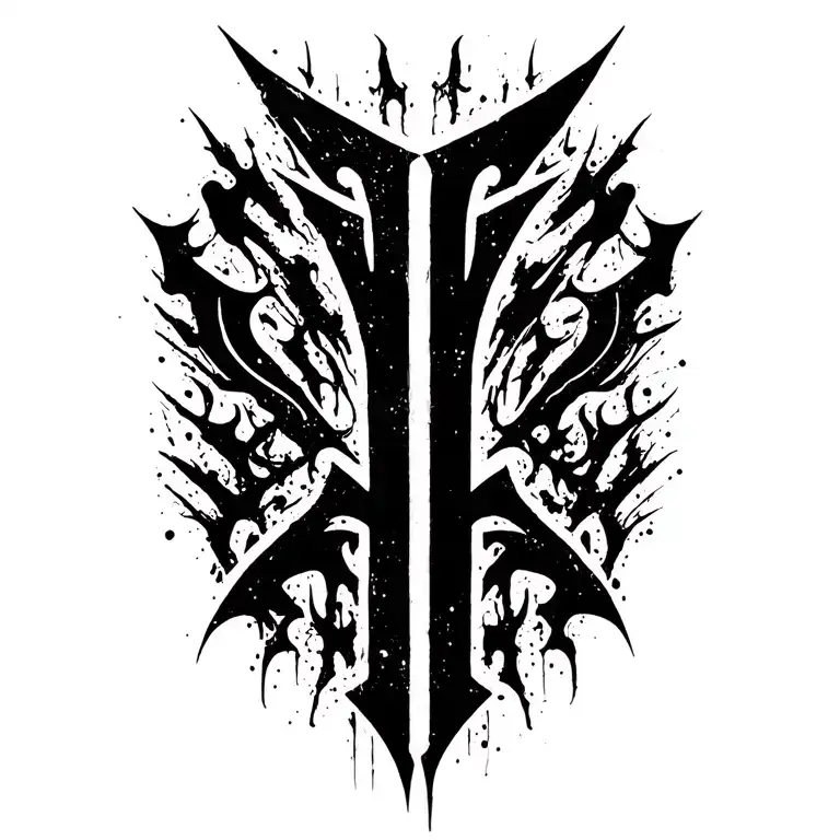 Initials A nad L font tattoo design tattoo design idea