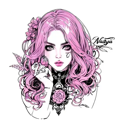 whore Nastya tattoo design idea