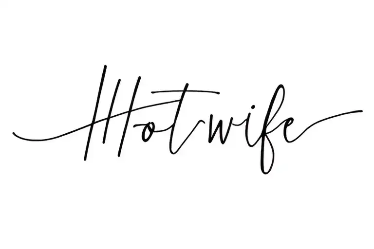 hotwife tattoo design idea