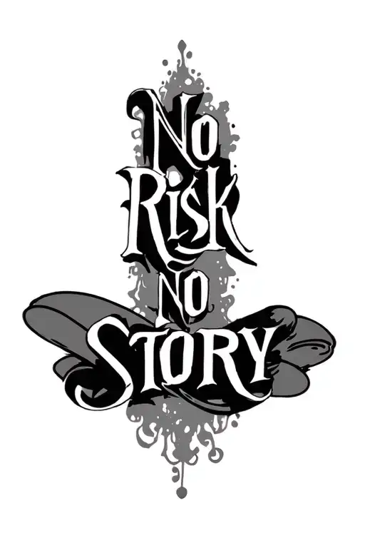 "No risk no story" "No risk no story" tattoo tattoo design idea