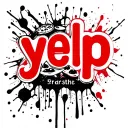 food and the word "yelp" tattoo design idea