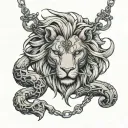 final fantasy 8 sleeping lionheart necklace but gothic tattoo design idea