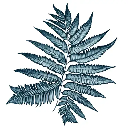 silver fern leaf and mt taranaki tattoo design idea