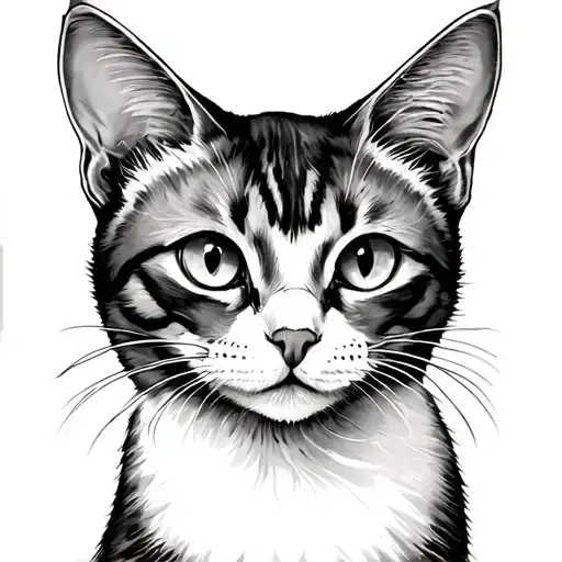 cat semicolon symbol tattoo design idea