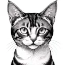 cat semicolon symbol tattoo design idea