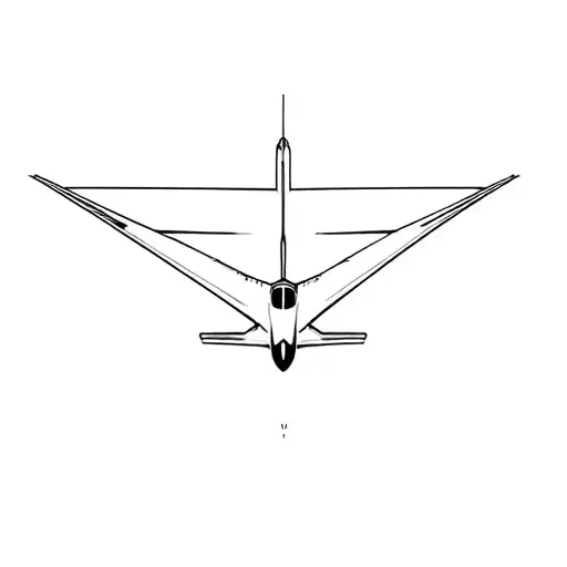 military plane tattoo design idea
