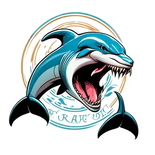 Dolphin tattoo design idea