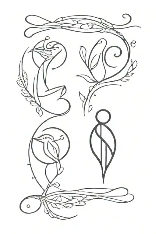 zodiac signs gemini virgo and libra zodiac sign tattoo design idea