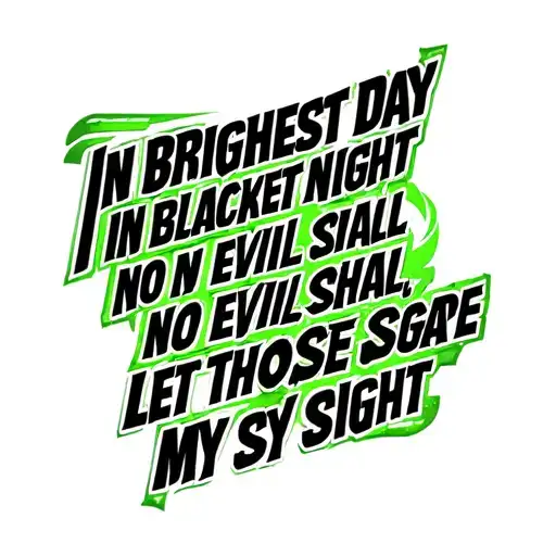 Green lantern logo made with this text - In brightest day, in blackest night, no evil shall escape my sight. Let those w tattoo design idea