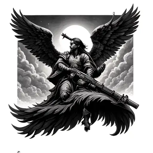 War In Heaven tattoo design idea
