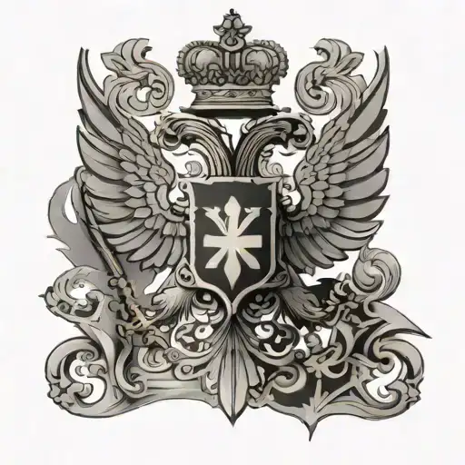 Imperial flag of Russia tattoo design idea