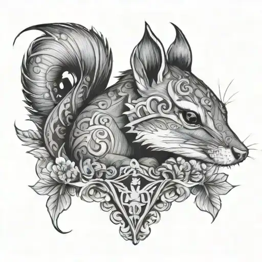 ratatoskr tattoo design idea