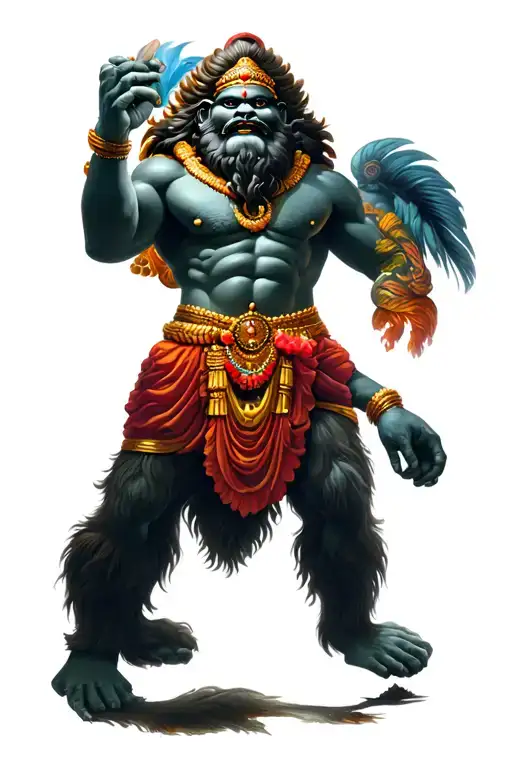 narasimha swamy tattoo design idea