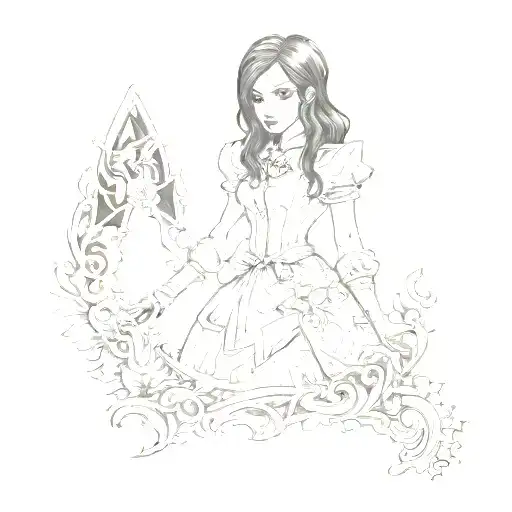 Alice madness returns dark tattoo tattoo design idea