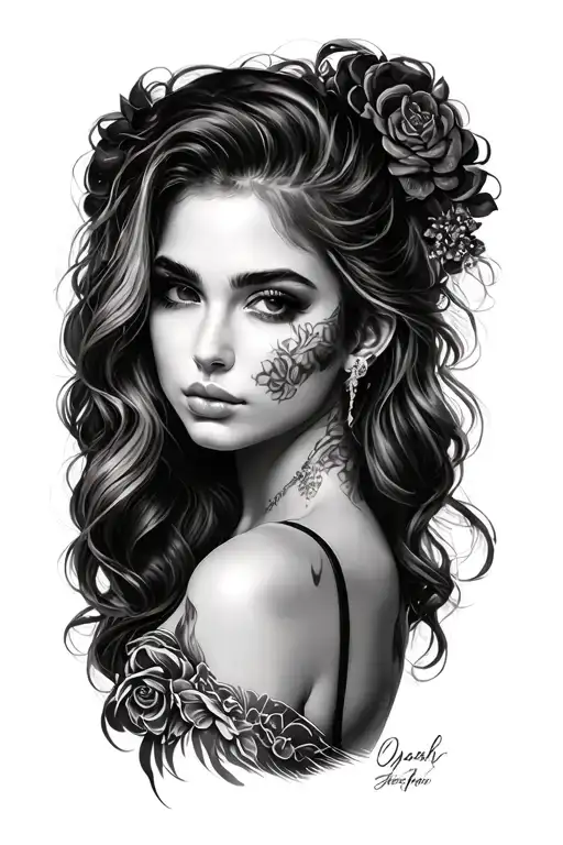 sexy girl hand tattoo depicting tattoo design idea