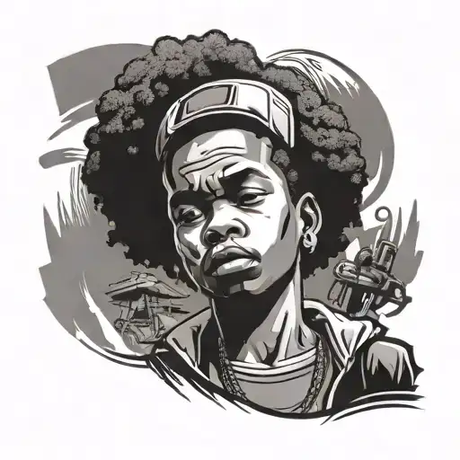 boondocks Huey tattoo design idea