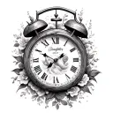 Daughter Birth Clock tattoo design idea