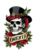 Omerta tattoo design idea