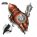 2004 on the knuckles tattoo design idea