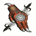 2004 on the knuckles tattoo design idea