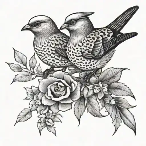 birds  granny grandad 1951 tattoo design idea
