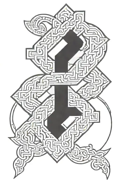 endless knot symbol tattoo design idea