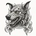 Hell Hound tattoo design idea