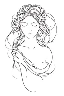 Aphrodite tattoo design idea