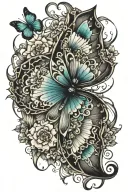 butterfly metamorphsis tattoo design idea