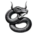 Viking Snake tattoo design idea