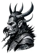 loki bindrune tattoo design idea