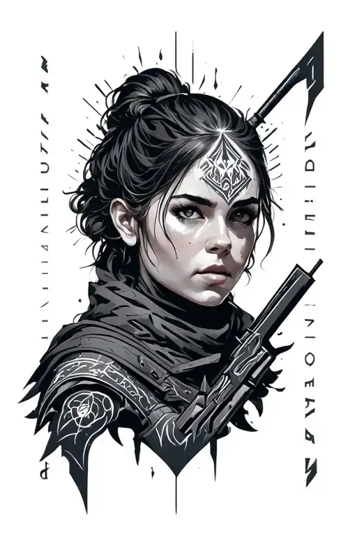 Destiny 2 hunter mark tattoo design idea