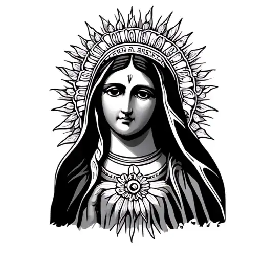 our lady of Guadalupe tattoo design idea