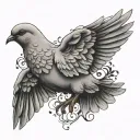 Dove tattoo design idea